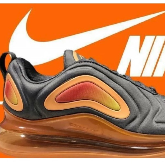 Nike Air Max 720 Gunsmoke Fuel Orange (GS) AQ3196-004 Size 6Y M/ Women’s 7.5 NIB - Picture 15 of 16